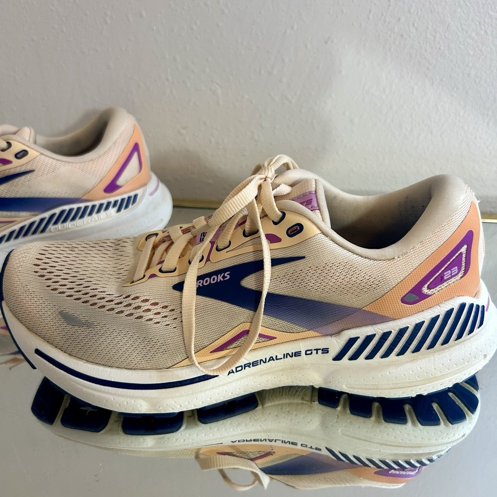 Brooks Adrenaline GTS‎ 23 'Apricot Blue Orchid' Womens Size 7.5 B - Picture 6 of 15